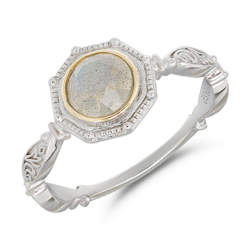 Jolics Jewelry Labradorite Ring New 925 Sterling Silver Gold-plated Artistic Retro Niche Fashion European and American Ring