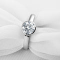 1CT Simple Bezel Round Solitaire Ring - jolics