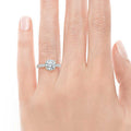 2.0CT Classic Round Cut Ring with Accents - jolics