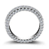 3.2 CT Handmade Eternity Sterling Silver Wedding Band - jolics