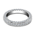 3.2 CT Handmade Eternity Sterling Silver Wedding Band - jolics