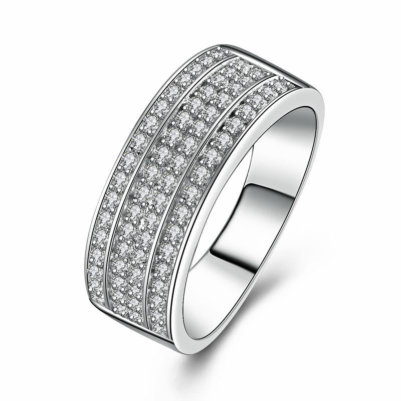 Sterling Silver Luxury Men's Band - jewel-inside