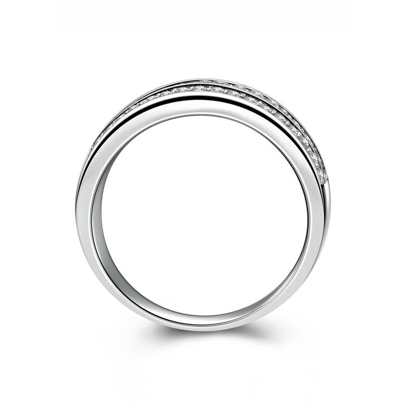 Sterling Silver Luxury Men's Band - jewel-inside