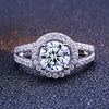 Halo Split Shank Round Cut Wedding Set - jewel-inside