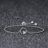 925 Sterling Silver Hollow Heart Infinity Circle Chain Bracelet - jolics