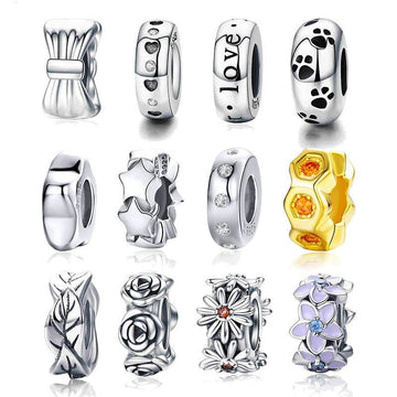 925 Sterling Silver Spacer Charm Collection - jolics