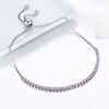 925 Sterling Silver Sparkling Slider Tennis Bracelet - jolics