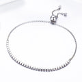 925 Sterling Silver Sparkling Slider Tennis Bracelet - jolics