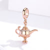 Aladdin's Lamp 925 Sterling Silver Dangle Charm - jolics