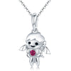 Angle Boy 925 Sterling Silver Dangle Charm - jolics