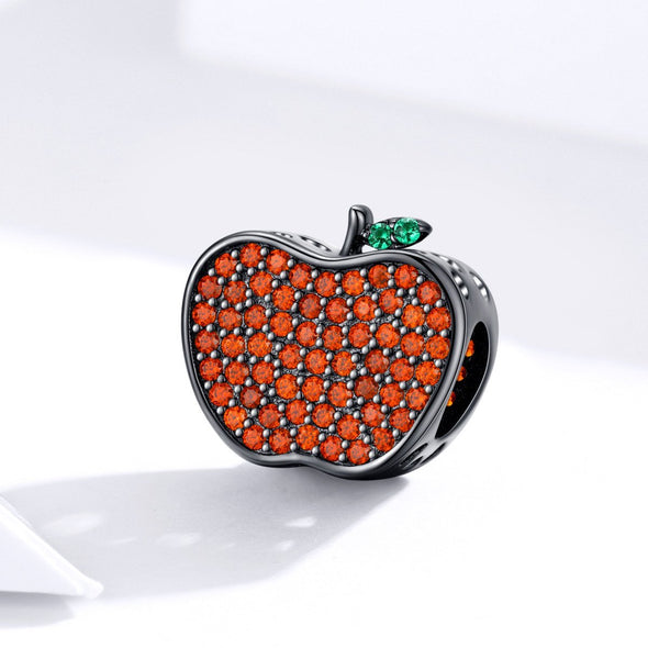 Apple Bobbing 925 Sterling Silver Bead Charm - jolics