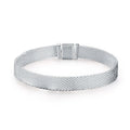 Basic 925 Sterling Silver Mesh Bracelet - jolics