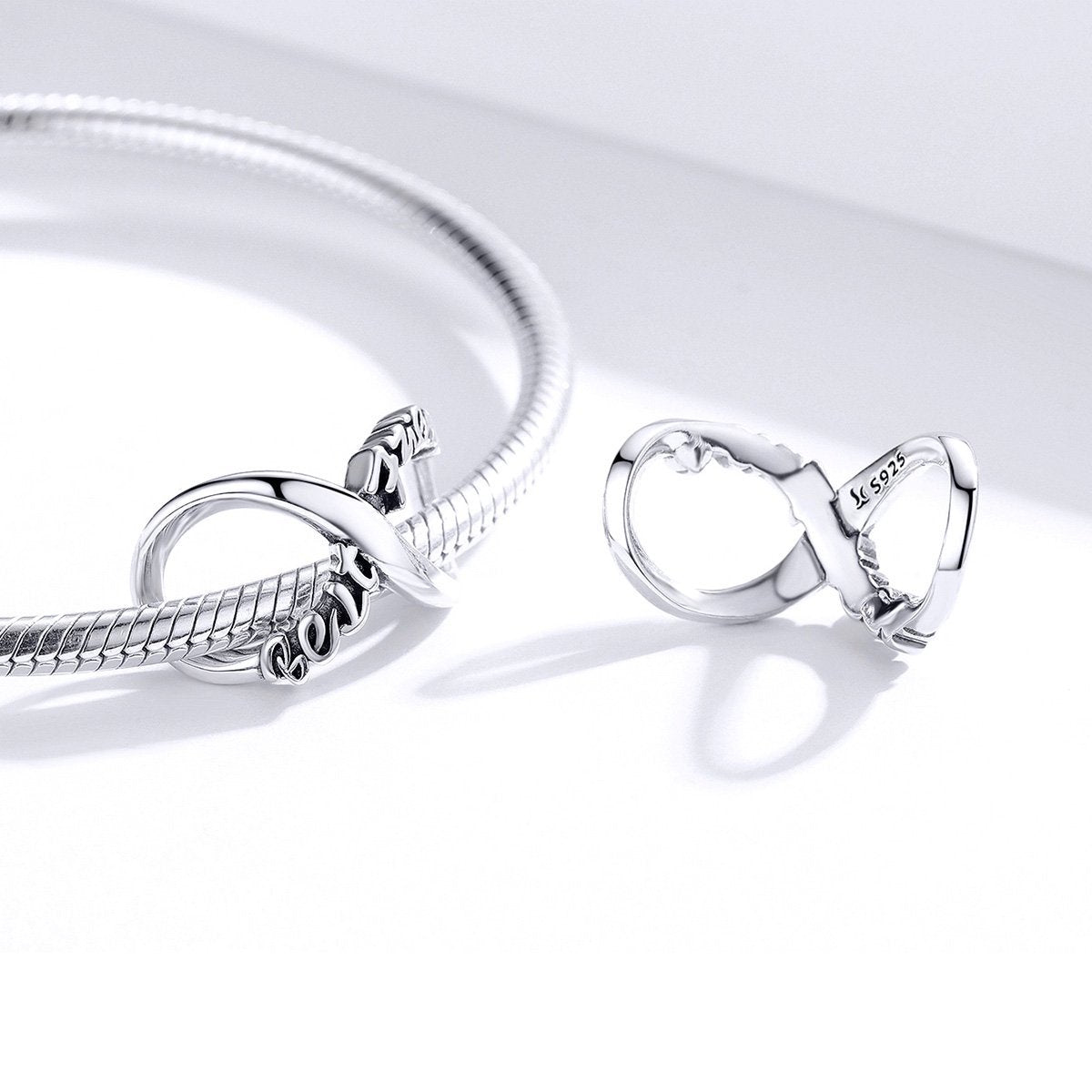 Best Friend Infinity 925 Sterling Silver Charm - jolics