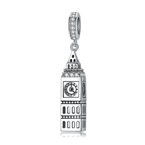 Big Ben 925 Sterling Silver Dangle Charm - jolics