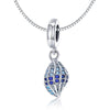 Blue Conch 925 Sterling Silver Dangle Charm - jolics