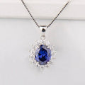 Blue Flower Necklace - jolics