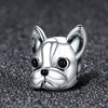 Bulldog 925 Sterling Silver Bead Charm - jolics