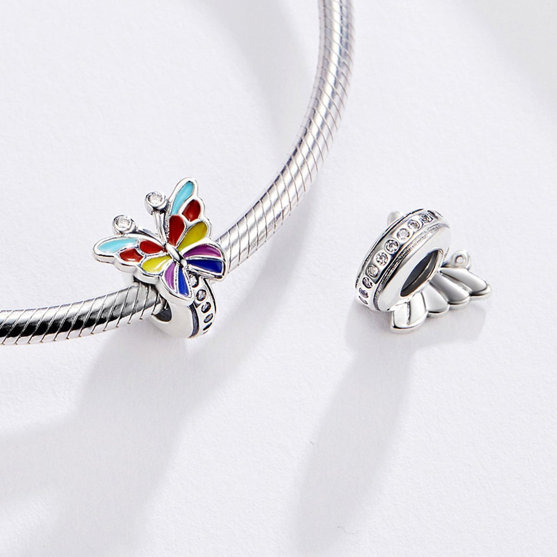 Butterfly 925 Sterling Silver Bead Charm - jolics