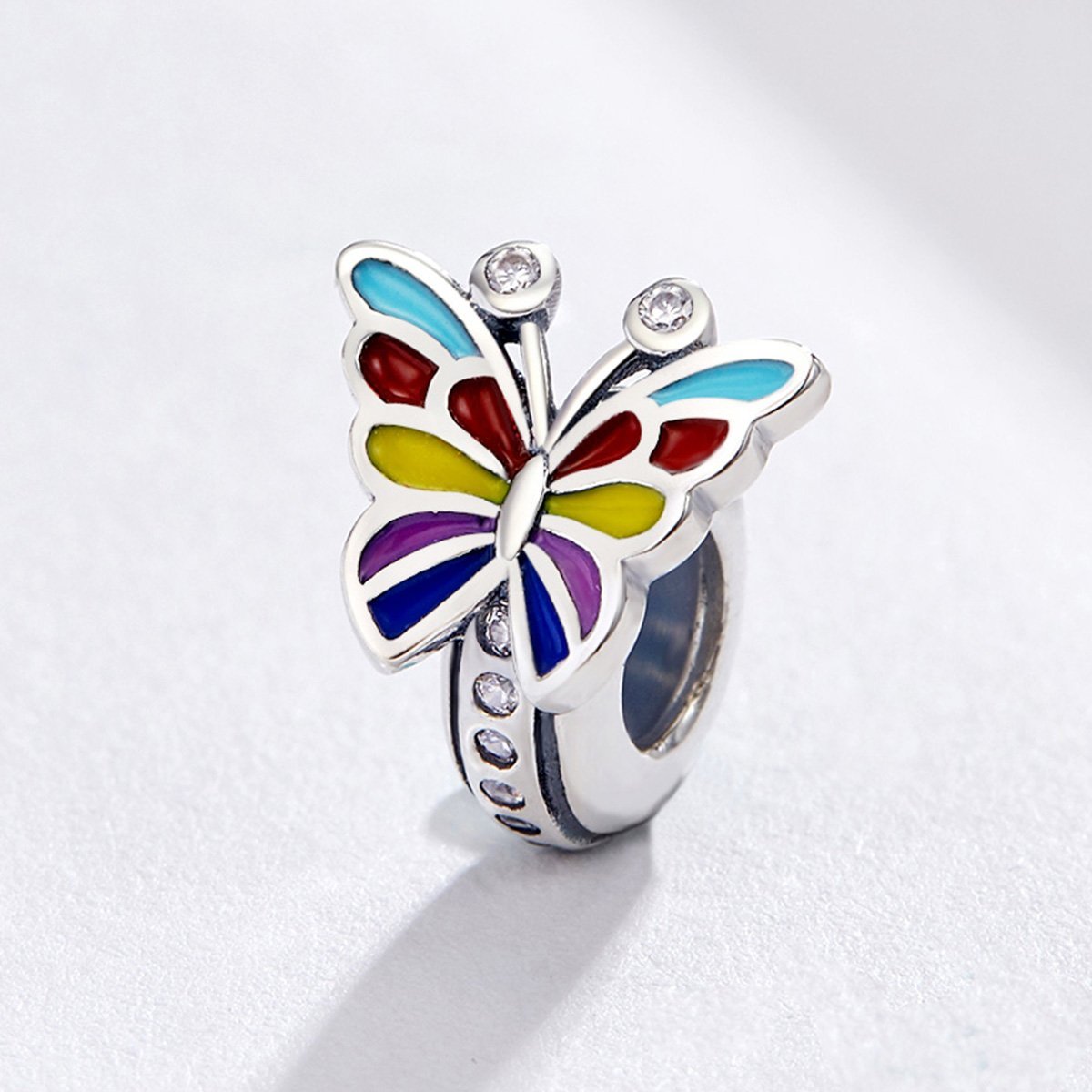 Butterfly 925 Sterling Silver Bead Charm - jolics