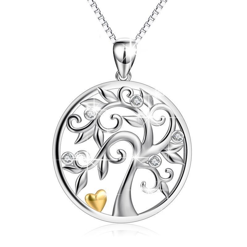 Circle Of Life Round-Shaped Pendant Necklace - jolics