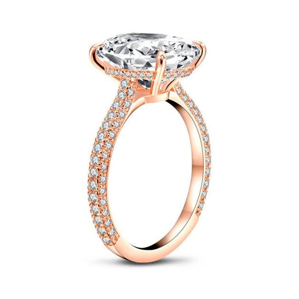 Classic 4.5CT Oval Cut Ring - jolics