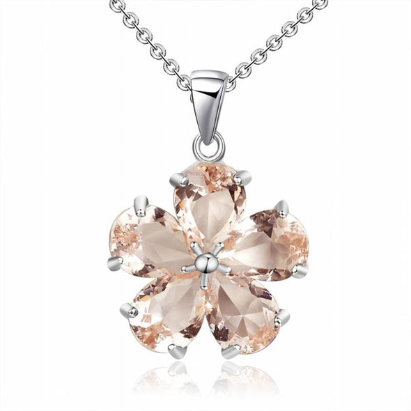 Classic Flower Design Pendant Necklace - jolics