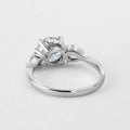 Classic Round&Pear Cut Three Stone Ring - jolics