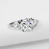 Classic Round&Pear Cut Three Stone Ring - jolics