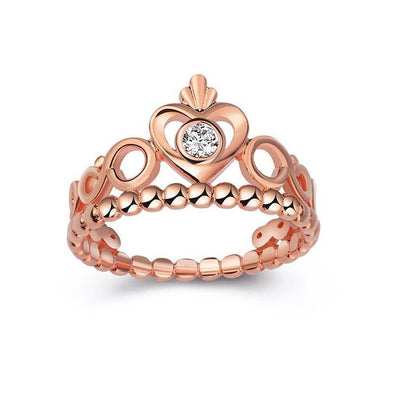 Crown Heart Design Ring - jolics