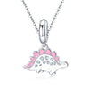 Cute Dinosaur 925 Sterling Silver Dangle Charm - jolics