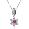 Dancing Flower 925 Sterling Silver Dangle Charm - jolics