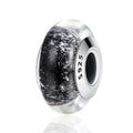 Dark Night 925 Sterling Silver Glass Bead Charm - jolics