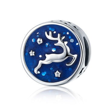 David's Deer 925 Sterling Silver Bead Charm - jolics