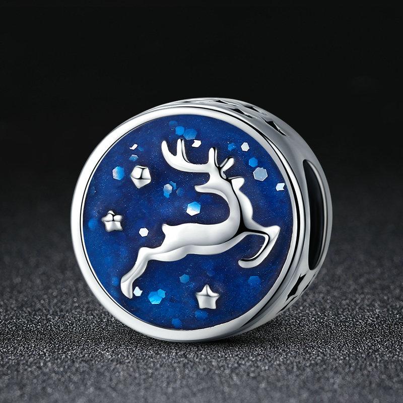 David's Deer 925 Sterling Silver Bead Charm - jolics