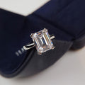 Emerald Cut Sterling Silver Ring - jolics