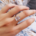 Emerald Cut Sterling Silver Ring - jolics