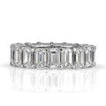 Emerald Cut Sterling Silver Women's Wedding Band - jolics