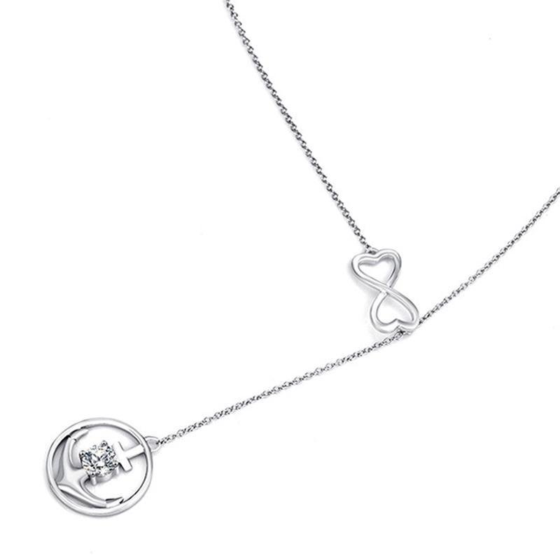 Eternal Infinity Love Anchor Y-Necklace Choker - jolics