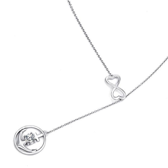 Eternal Infinity Love Anchor Y-Necklace Choker - jolics