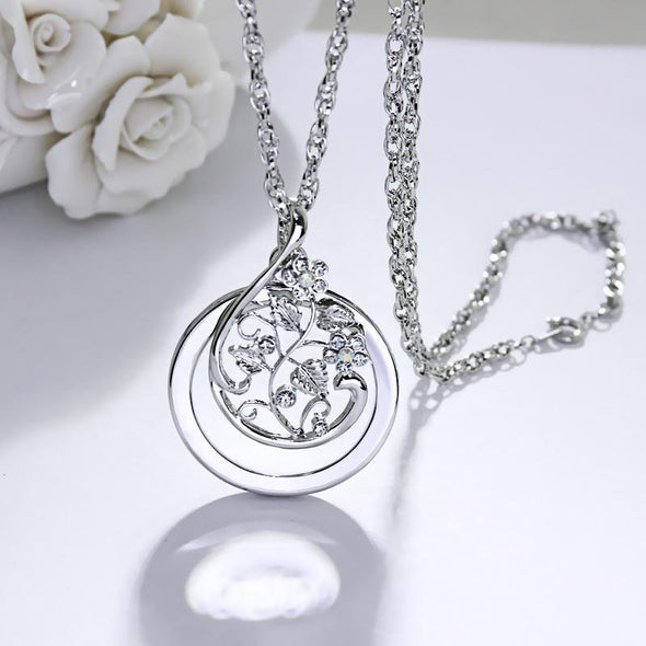 Fashion Flower Round Necklace - jolics