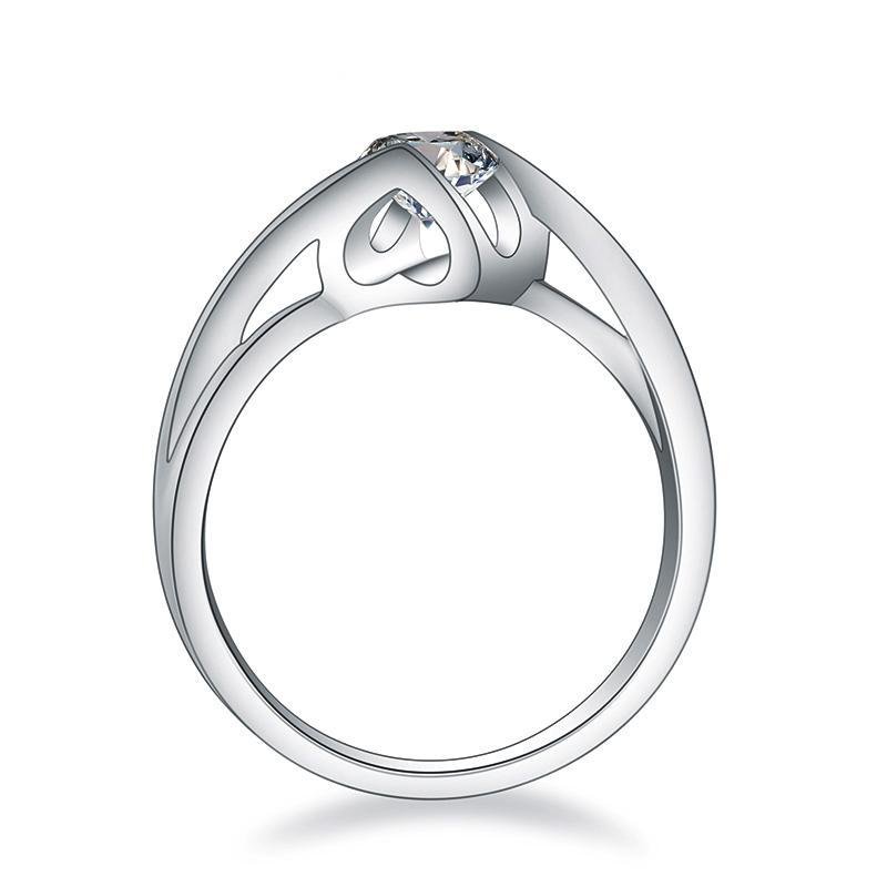 Fashion Round Cut Bypass Ring - jolics