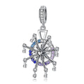 Ferris wheel 925 Sterling Silver Dangle Charm - jolics