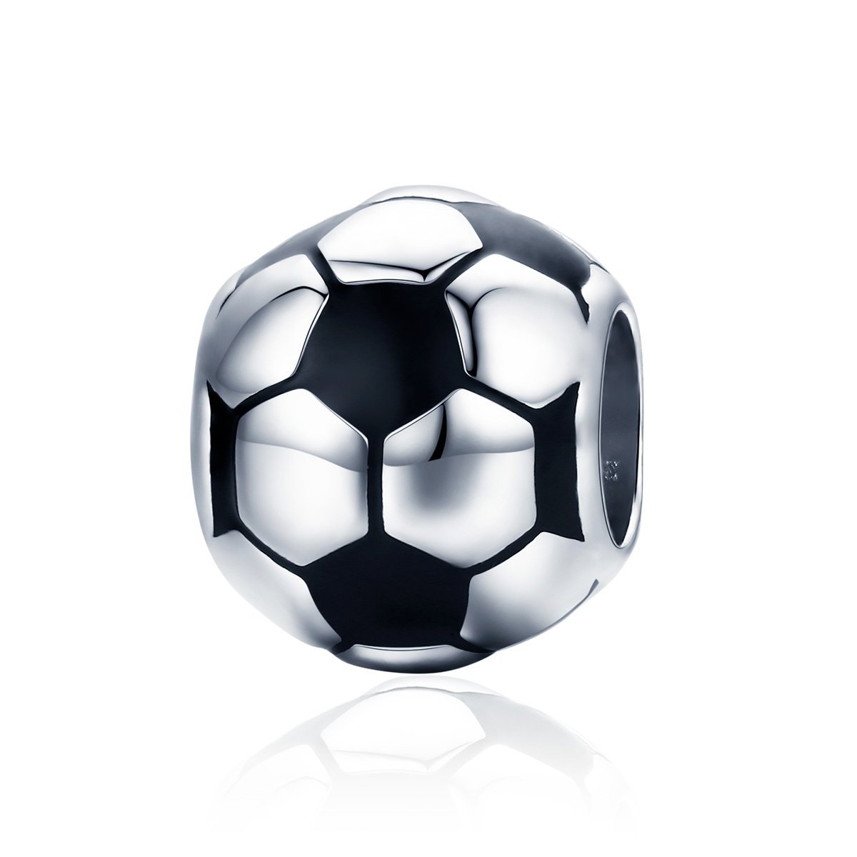 Football 925 Sterling Silver Charm - jolics