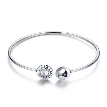 Forever Family 925 Sterling Silver Bangle Bracelet - jolics