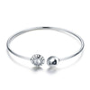 Forever Family 925 Sterling Silver Bangle Bracelet - jolics