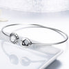 Forever Family 925 Sterling Silver Bangle Bracelet - jolics