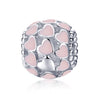 Full of Pink Heart 925 Sterling Silver Bead Charm - jolics