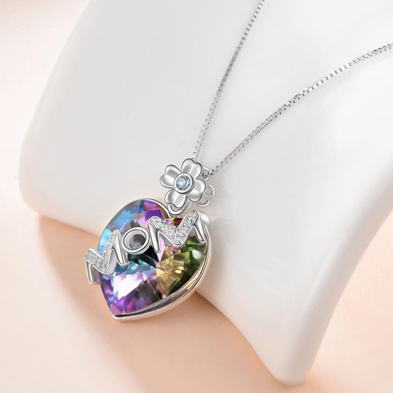 Gift For Mum- Heart Shape Pendant Necklace - jolics