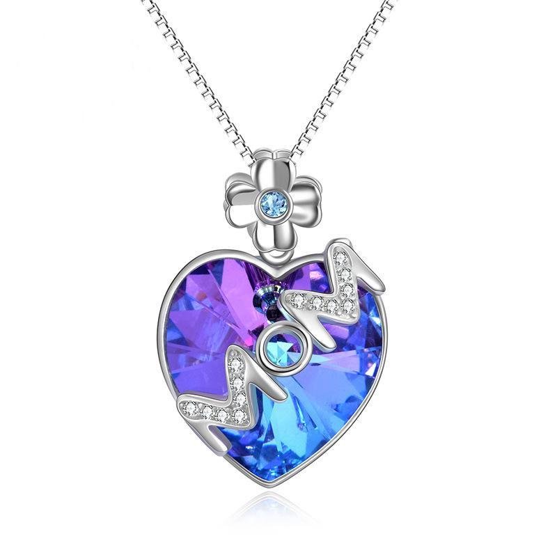 Gift For Mum- Heart Shape Pendant Necklace - jolics