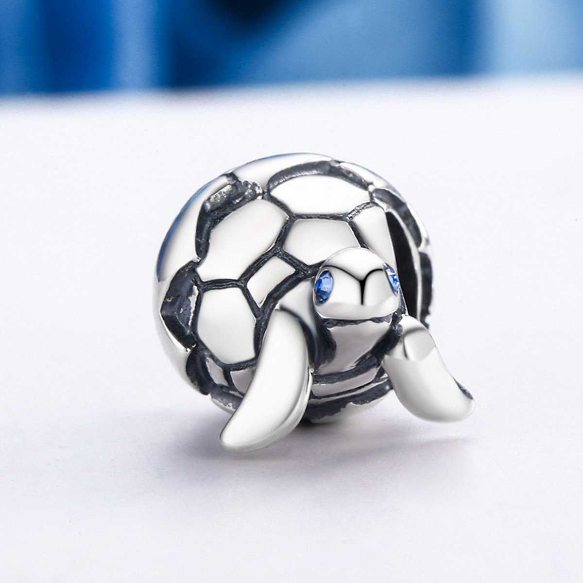 Great Turtle 925 Sterling Silver Bead Charm - jolics